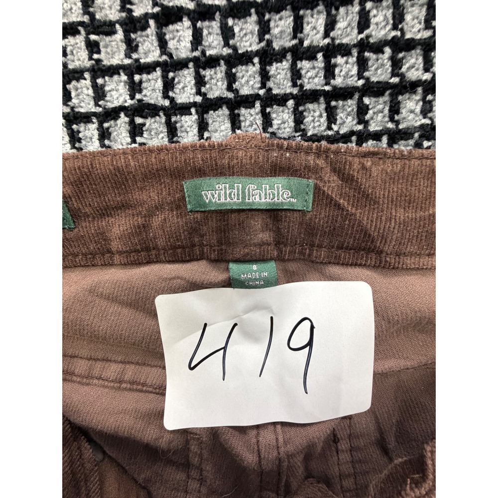 wild fable Brown Corduroy Bootcut Pants - Picture 2 of 8